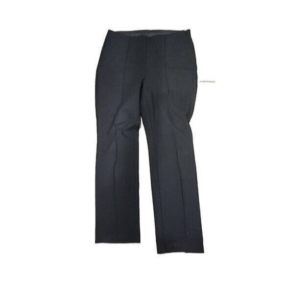 Chico's Pants Ponte Knit Black Mid-rise Side Zip Stretch Women's  Short 6 - Picture 1 of 9